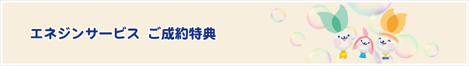 エネジンサービス ご成約特典